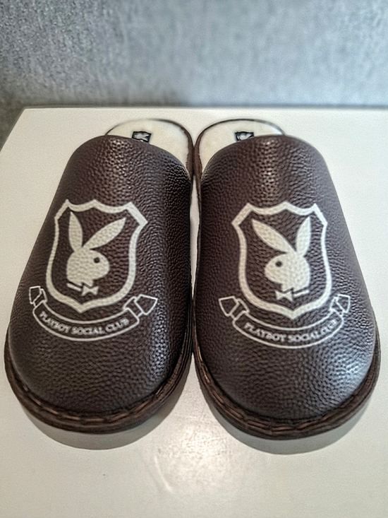 PLAYBOY Other - PLAYBOY Men's Brown Slip-On Loafers with White Crest